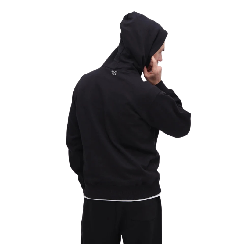 AVIREX DAILY PULLOVER SWEAT PARKA "BLACK" 7833931004-010