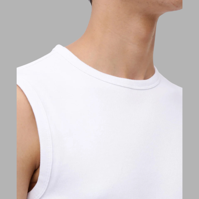 AVIREX DAILY NO SLEEVE SHIRT  "WHITE" 7835935001-030