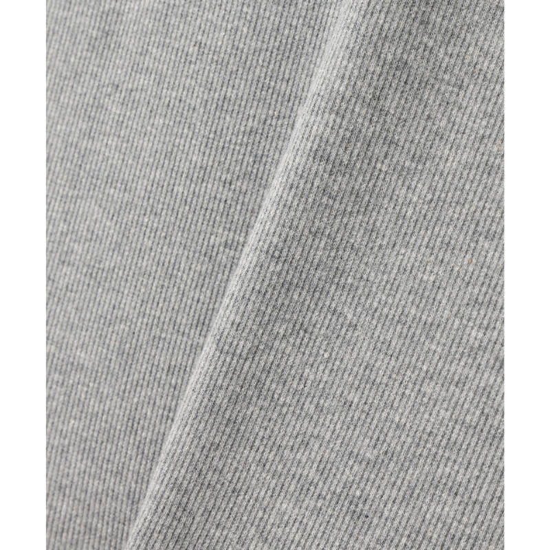 AVIREX DAILY RIB S/S HENLEY NECK T-SHIRT  "GRAY" 7835934007-020