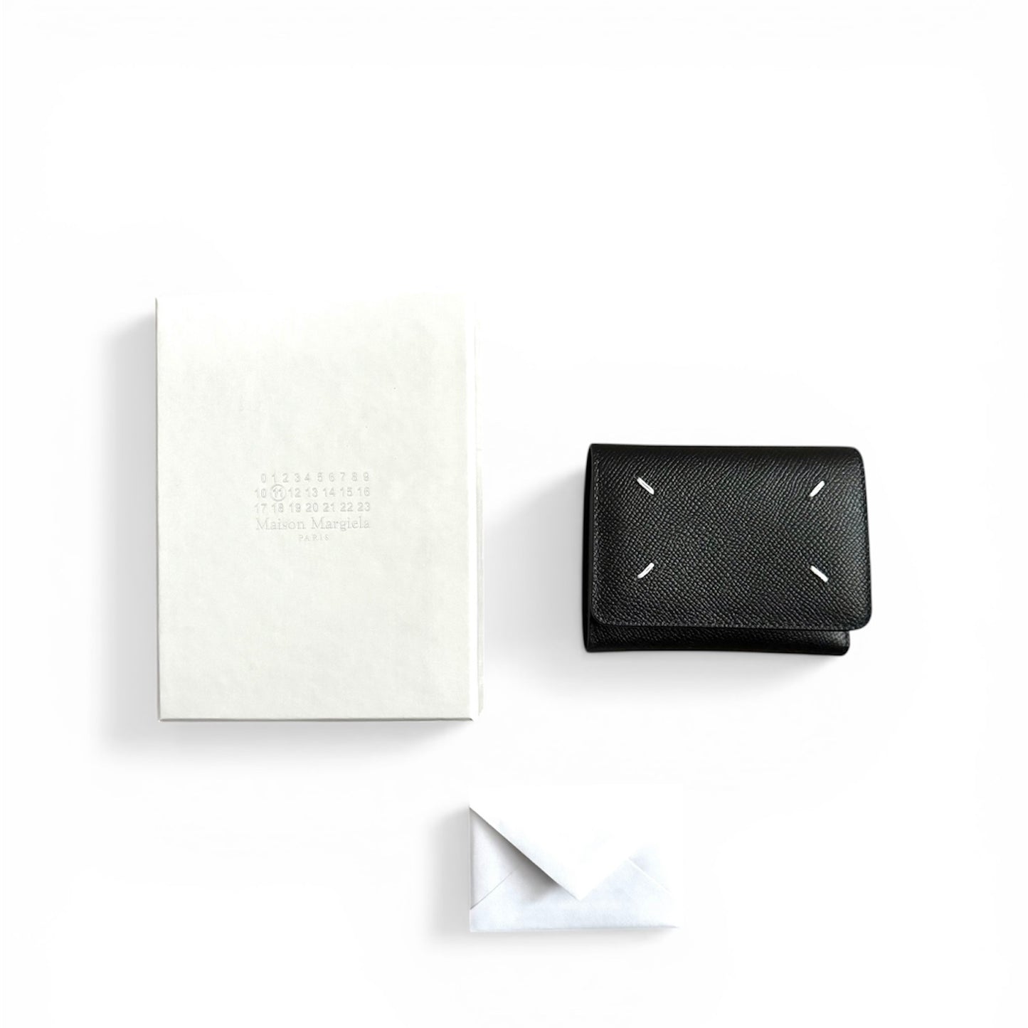 Maison Margiela WALLET CLIP 3 WITH ZIP "BLACK"
