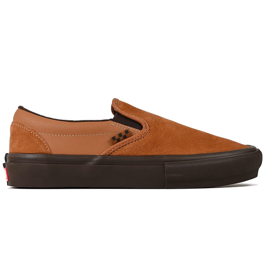 【Exclusive】VANS M SKATE SLIP-ON BROWN/GUM