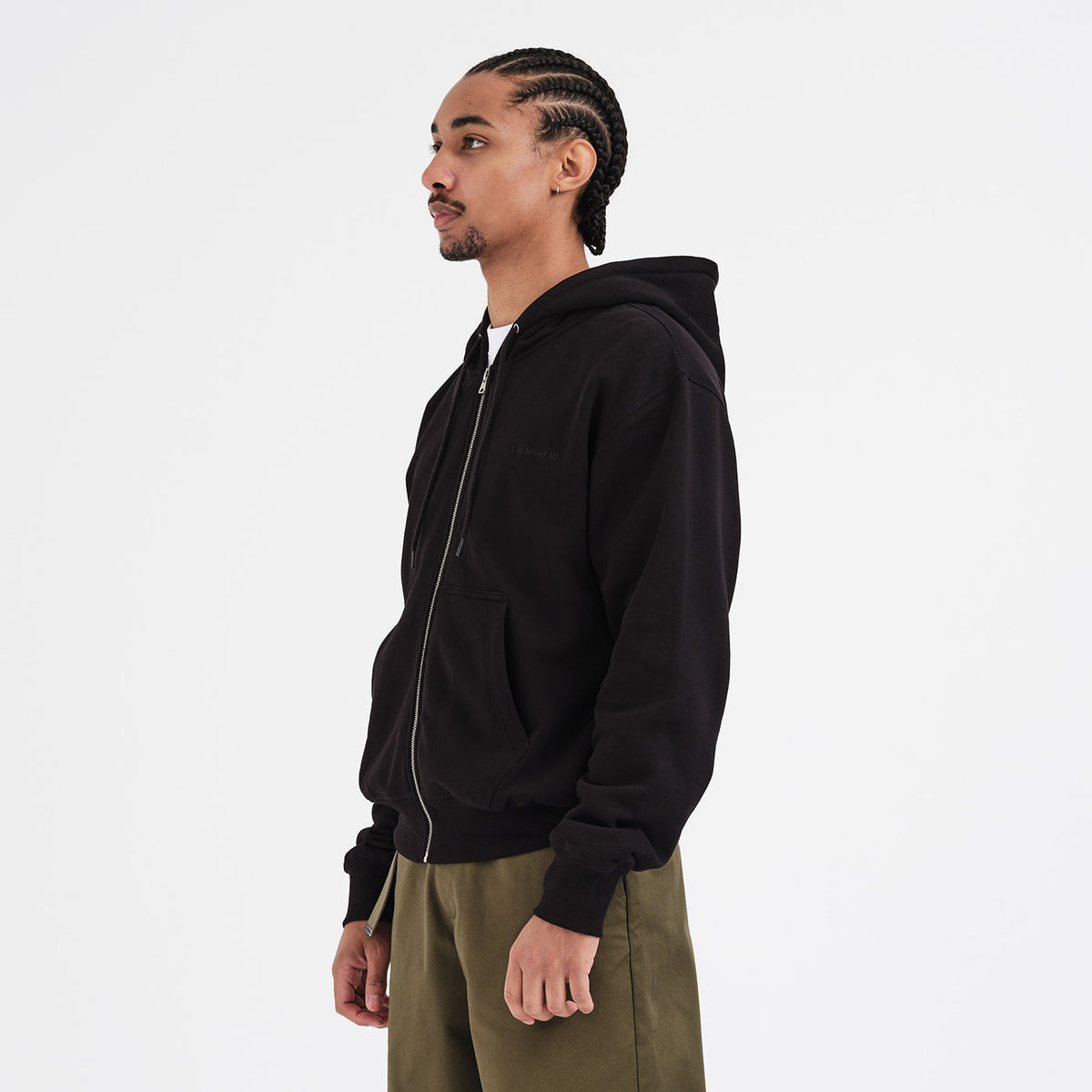 【Exclusive】 Last Resort AB Zip Hoodie-Script Logo "Black"