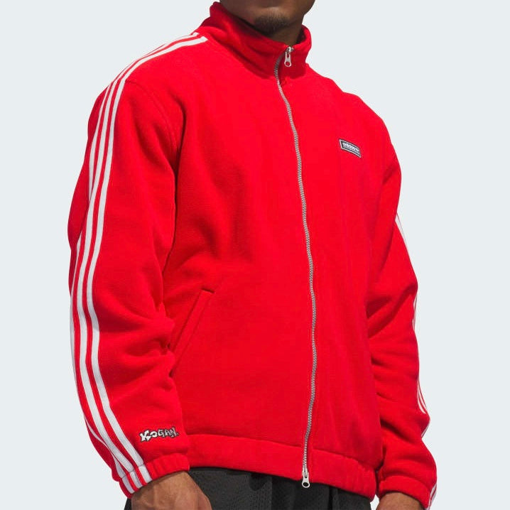 【Exclusive】adidas SB × Kogancult Superfire Track Top "Better Scarlet / Light Solid Grey"