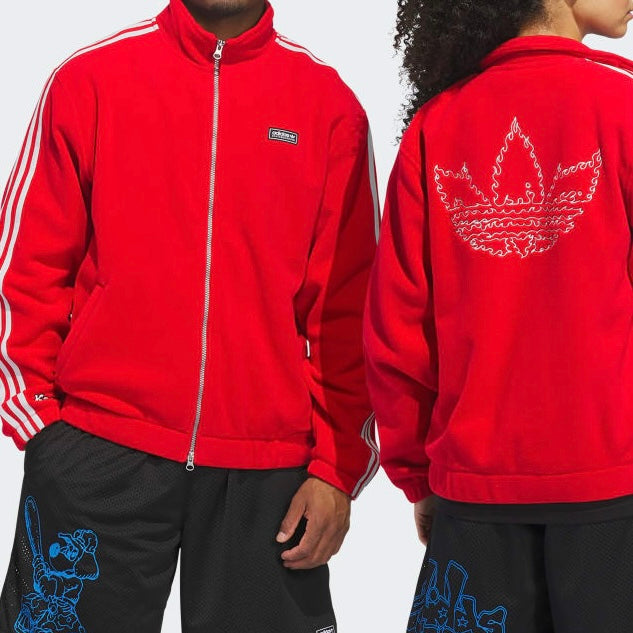 【Exclusive】adidas SB × Kogancult Superfire Track Top "Better Scarlet / Light Solid Grey"