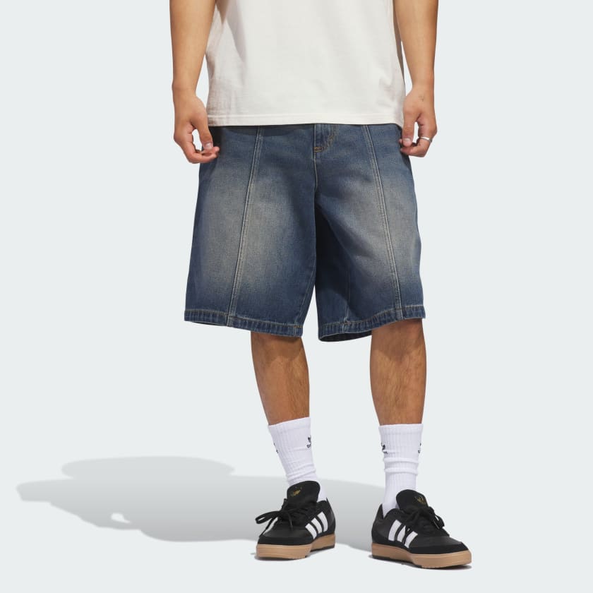 adidas SB x Tyshawn Washed Denim Shorts "Indigo Denim"
