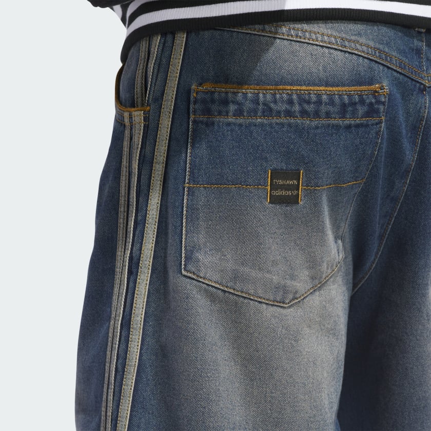 adidas SB x Tyshawn Washed Denim Shorts "Indigo Denim"