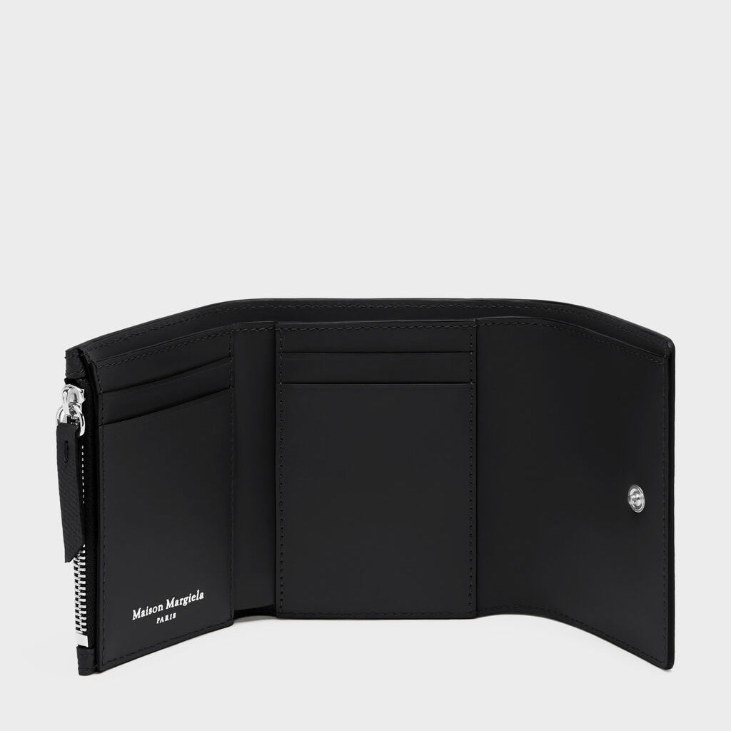 Maison Margiela WALLET CLIP 3 WITH ZIP "BLACK"
