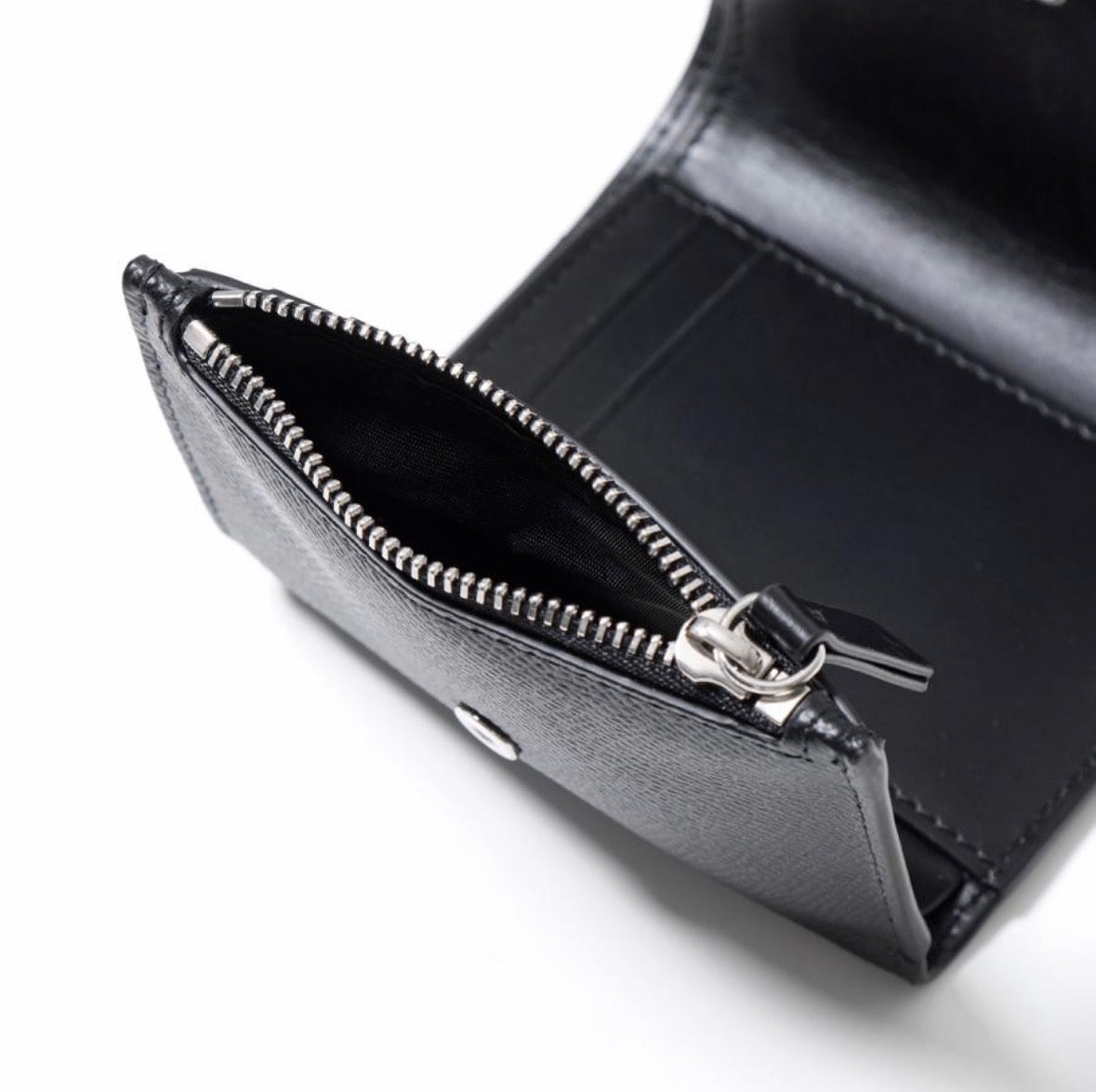 Maison Margiela WALLET CLIP 3 WITH ZIP "BLACK"