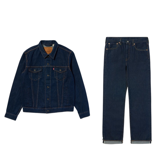 Levi’s  Denim Set up Type Ⅲ Jacket × 501 ORIGINAL SELVEDGE "DARK INDIGO"
